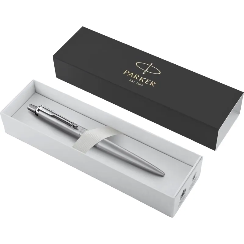 Ручка шариковая автоматическая Parker Jotter XL Grey 1мм син подар 2122756 - фото 3