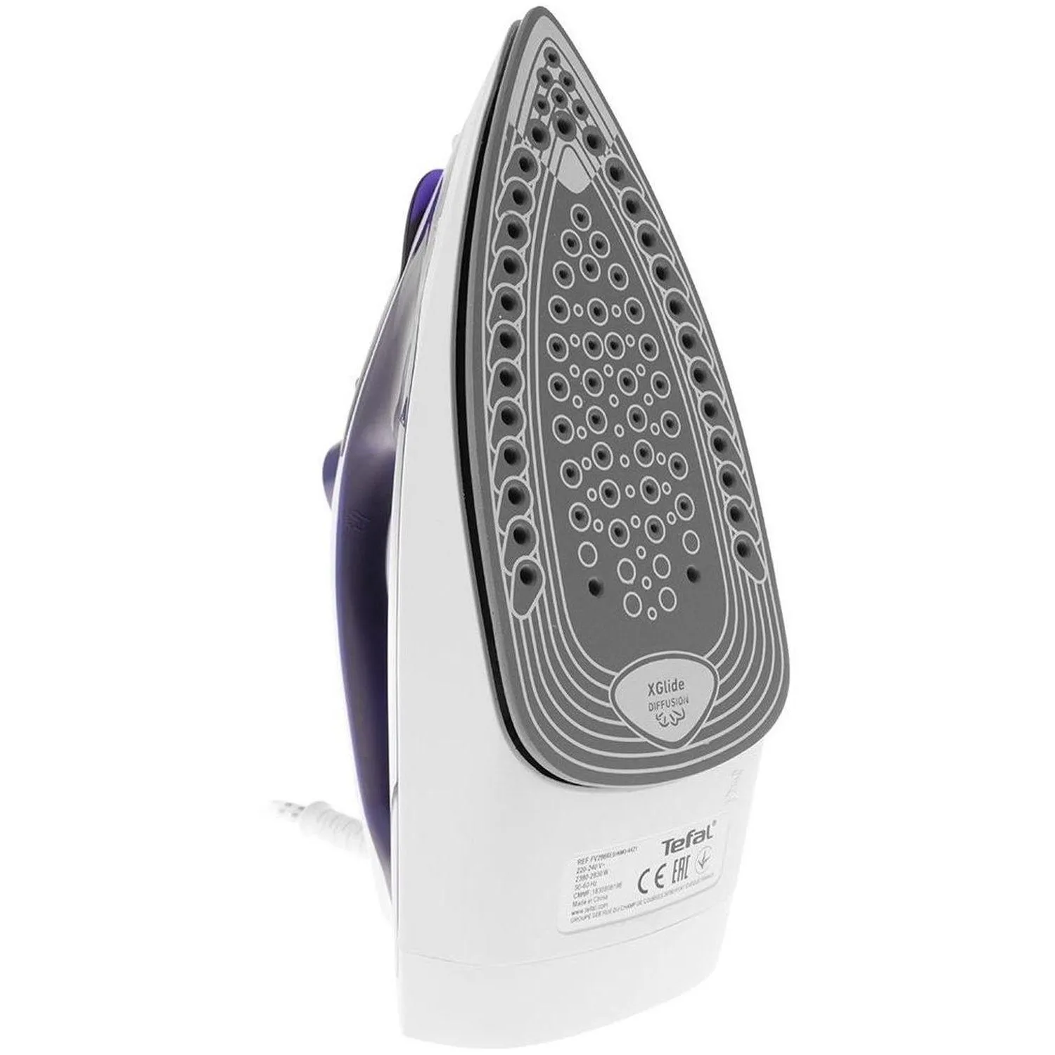 Утюг Tefal FV2837E0, 2400ВТ, белый/синий - фото 2