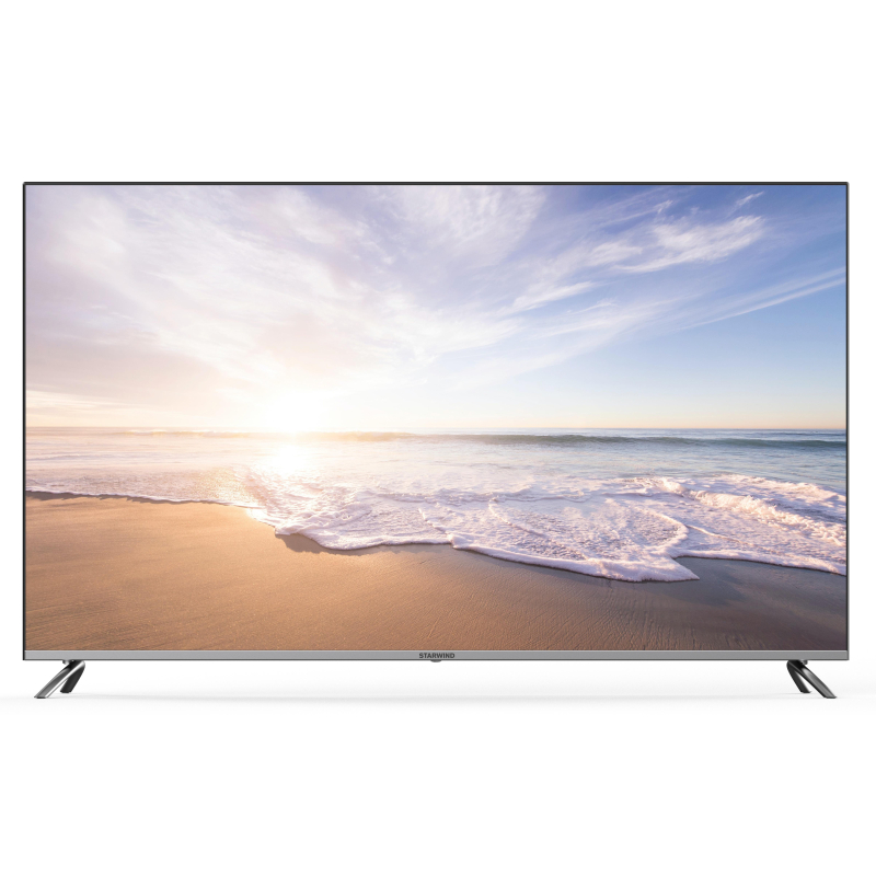 Телевизор Starwind SW-LED58UG401, UHD, smart (Яндекс), стальной - фото 1