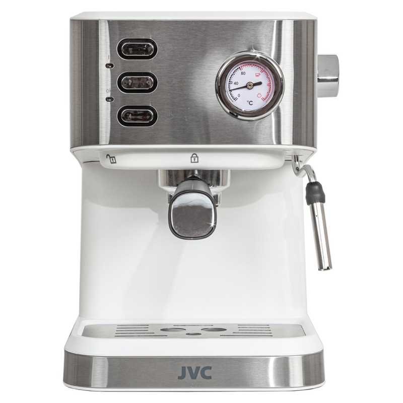Кофеварка рожковая JVC JK-CF33 white, Мощность 1050 Вт, Давление 20 бар - фото 2