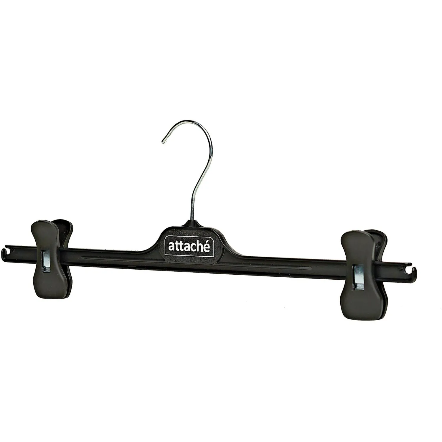 Вешалка-плечики VP_с прищепами Attache,С018 (37), пласт, чер, 370мм р 48-50 - фото 2