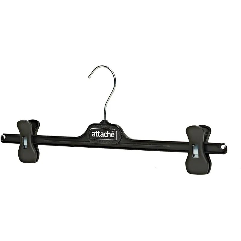 Вешалка-плечики VP_с прищепами Attache,С018 (40), пласт, чер, 400мм р 50-52 - фото 2