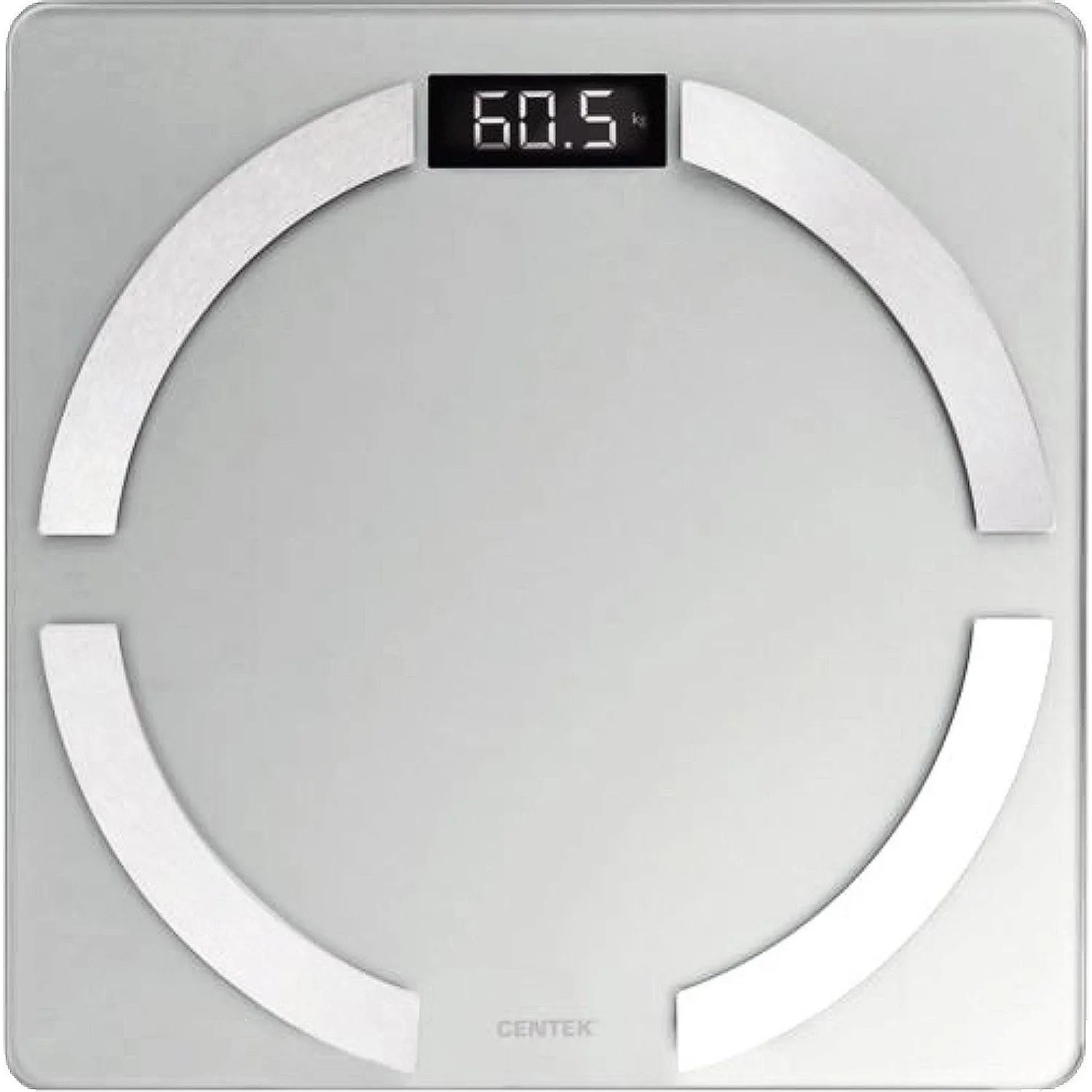 Весы напольные Centek CT-2425 Gray электронные 150кг, 0,1кг, LCD, 10 прогр - фото 1