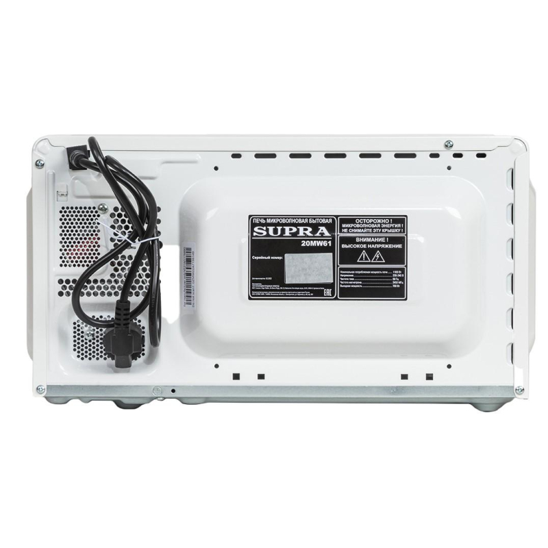 Микроволновая печь SUPRA 20MW61 20л 700Вт мех - фото 4