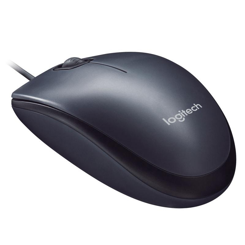 Мышь компьютерная Logitech M90 Black/Grey USB (910-001794/910-001793) - фото 1
