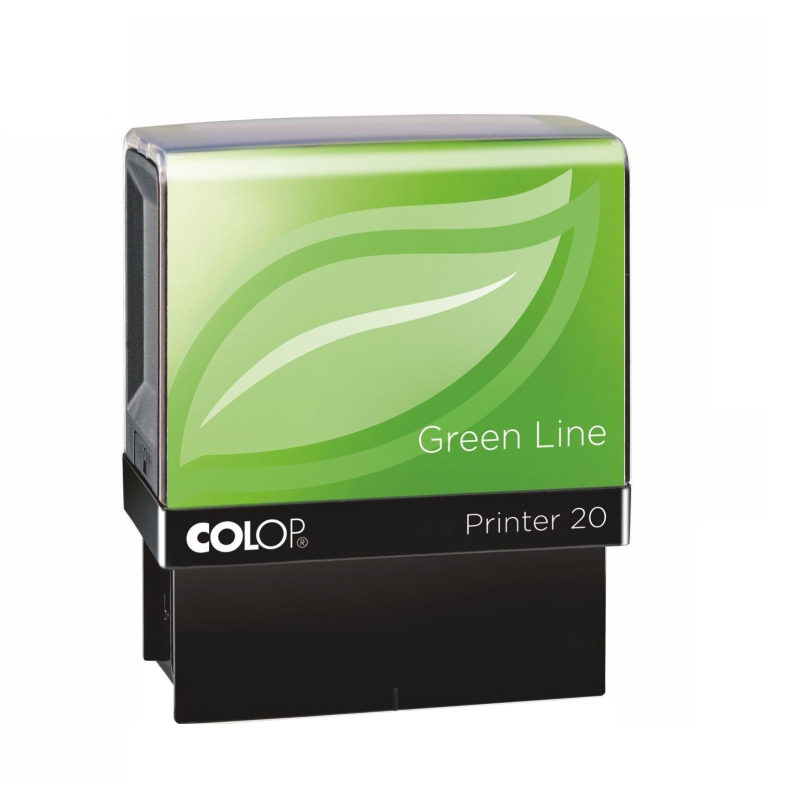 Оснастка для штампов персон. ЭКО Printer 20 Green Line 38х14мм корпус черн - фото 2