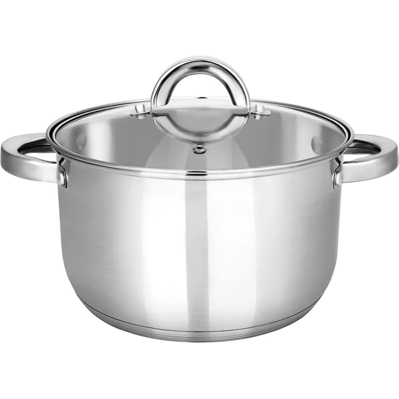 Кастрюля нерж Rondy 5,0л , D=23,5cм, SH07503 - фото 1