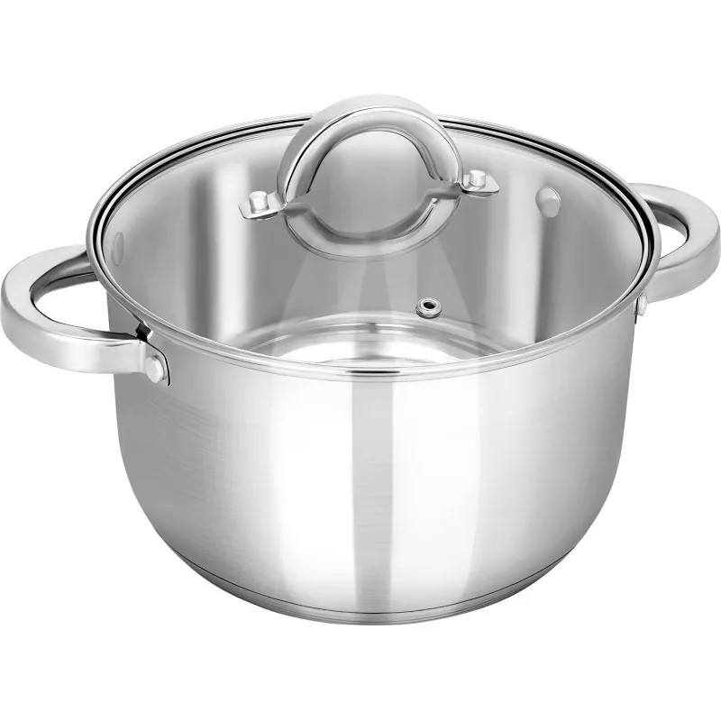 Кастрюля нерж Rondy 5,0л , D=23,5cм, SH07503 - фото 2