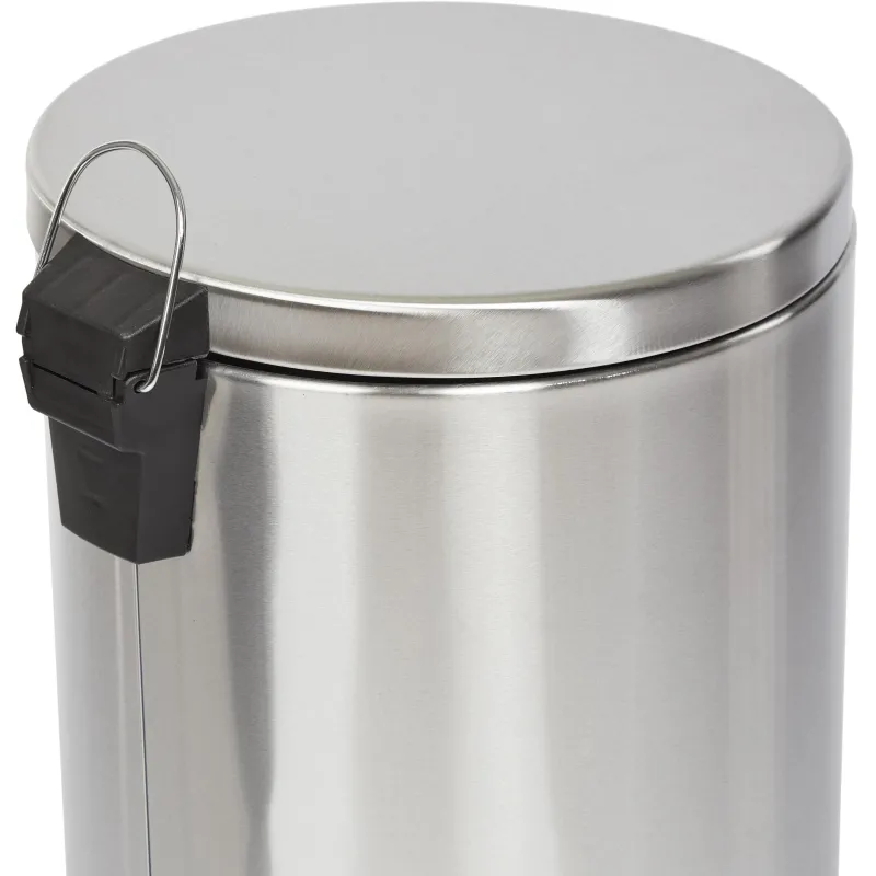 Ведро мусорное с педалью и доводчиком Luscan 30 л, матовое, нерж сталь - фото 5