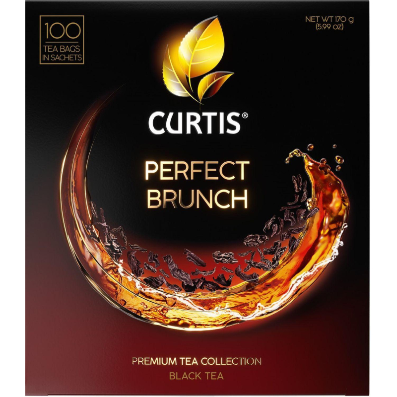 Чай Curtis Perfect Brunch черн с послевкус вишневой косточки,1,7гх100сашет - фото 1
