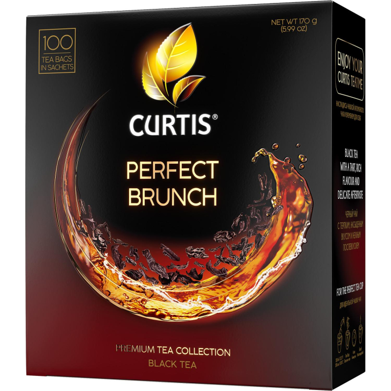 Чай Curtis Perfect Brunch черн с послевкус вишневой косточки,1,7гх100сашет - фото 3