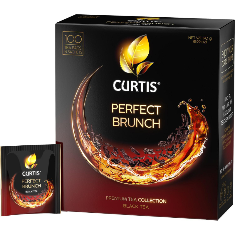 Чай Curtis Perfect Brunch черн с послевкус вишневой косточки,1,7гх100сашет - фото 6