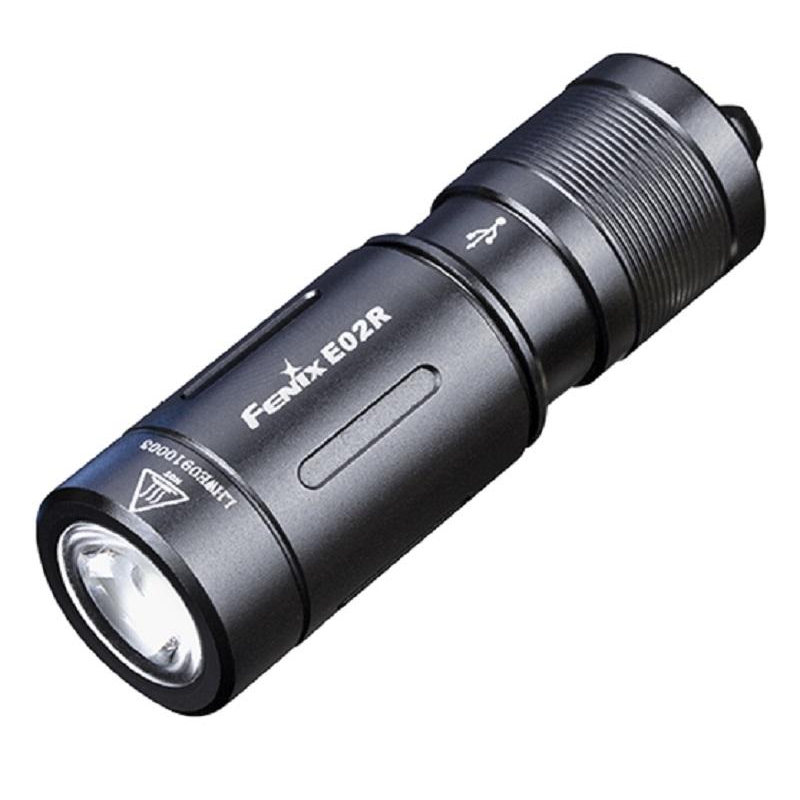 Фонарь Fenix E02R, черный, E02RBK - фото 1
