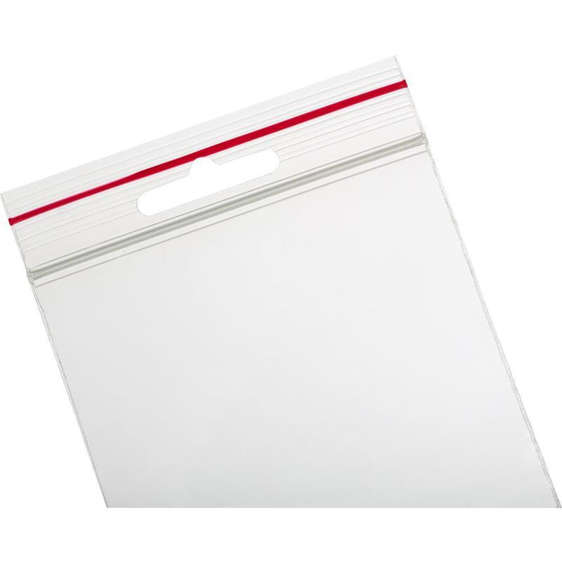Пакет с замком (Zip Lock) 8х12 см с европодвесом, 60 мкм, 100 шт/уп - фото 3