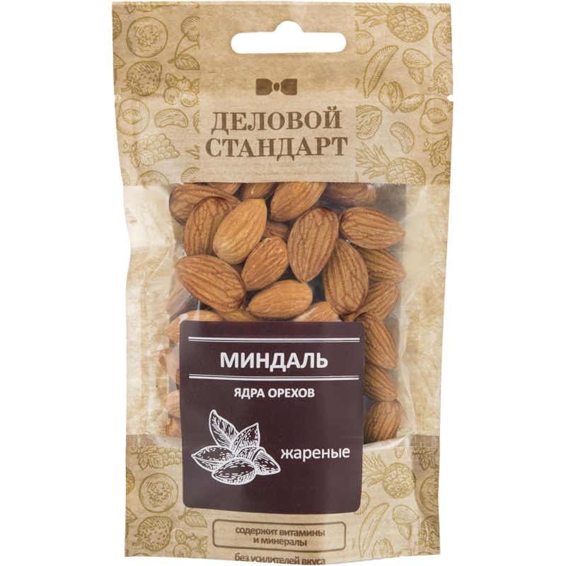 Миндаль Деловой стандарт жареный, 50гх12шт/уп - фото 2