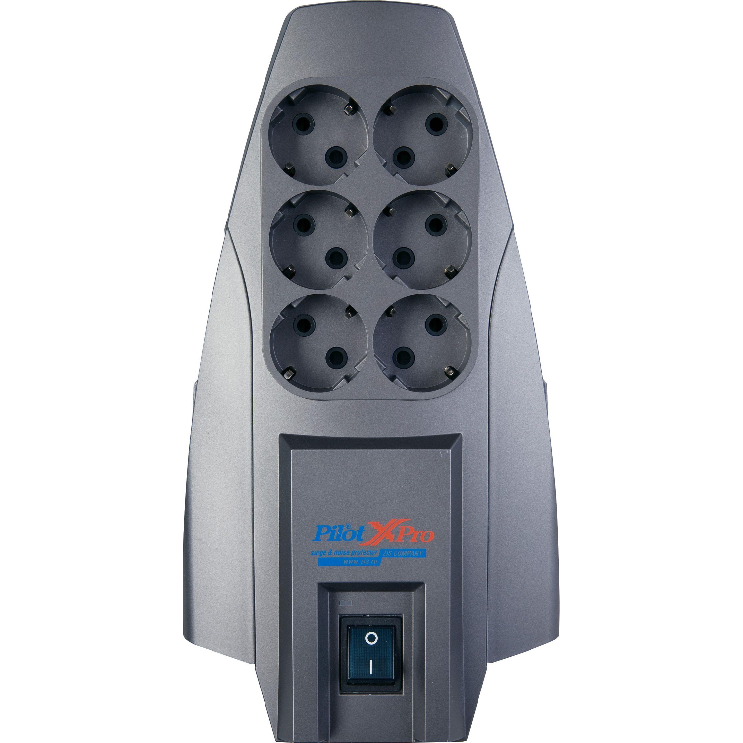 Сетевой фильтр PILOT X-Pro (6-4упр./1,8м/10А/650Дж/темно-серый) - фото 2