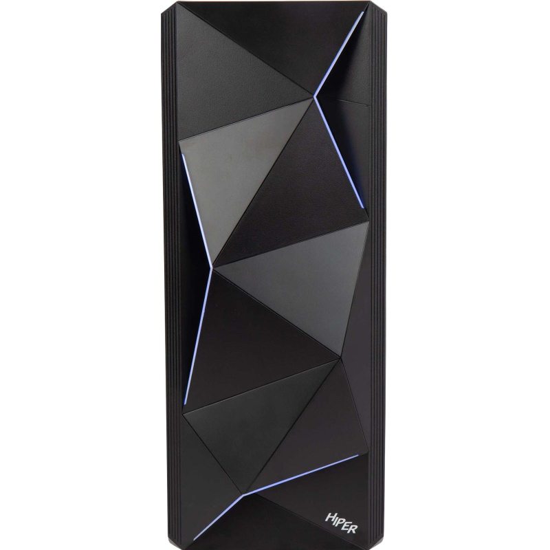 Корпус Hiper A68 черный без БП mATX 1x80mm 1x92mm 2xUSB2.0 1xUSB3.0 audio - фото 2