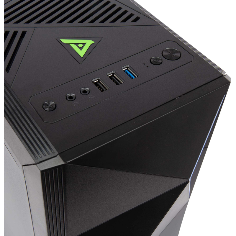 Корпус Hiper A68 черный без БП mATX 1x80mm 1x92mm 2xUSB2.0 1xUSB3.0 audio - фото 3