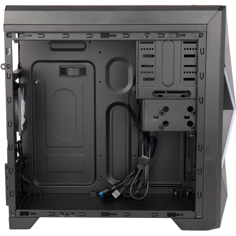 Корпус Hiper A68 черный без БП mATX 1x80mm 1x92mm 2xUSB2.0 1xUSB3.0 audio - фото 6