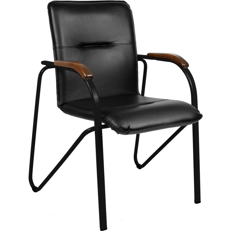 Конференц-кресло UA_EChair SAMBA Black к/з черн./орех (V-4 1.031) - фото 3