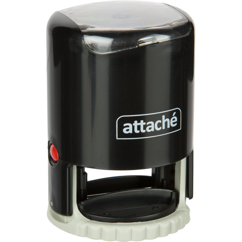 Оснастка для печати круглая Attache R45 черная 9045 - фото 3