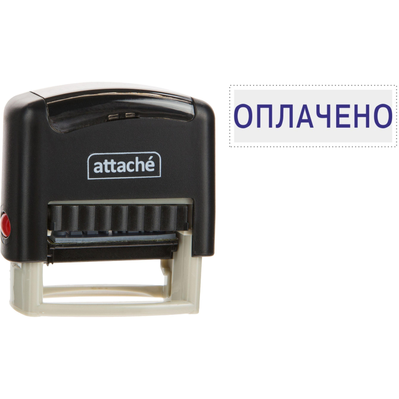 Штамп стандартный Attache ОПЛАЧЕНО 36х5 9011-T 1.2 - фото 1