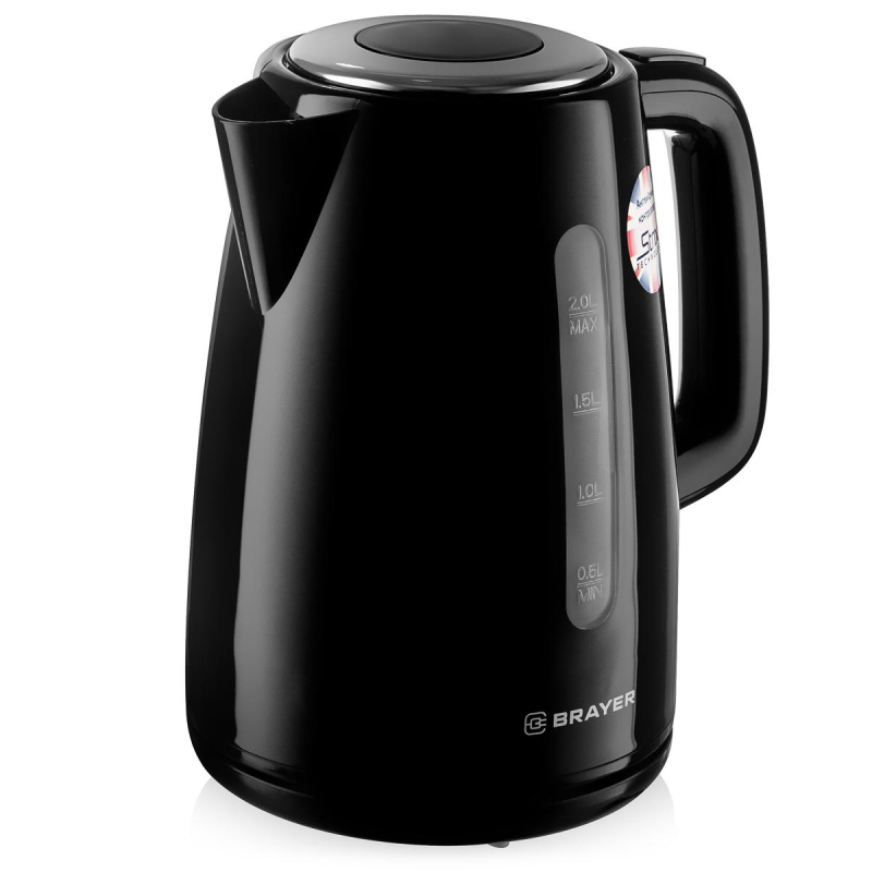 Чайник электрический BRAYER BR1058BK,2200 Вт, 2 л, STRIX,пластик,автооткл - фото 2