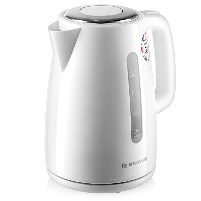 Чайник электрический BRAYER BR1058WH,2200 Вт,2 л,STRIX,пластик,автооткл - фото 2