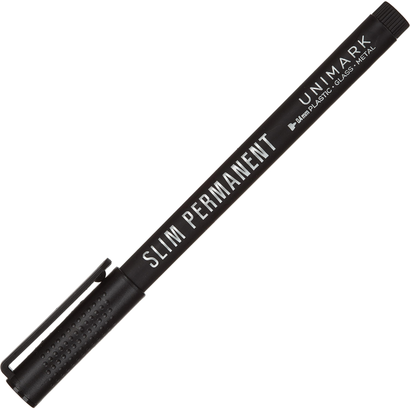 Маркер перманентный BrunoVisconti  ДЛЯ CD UNIMARK SLIM черный 22-0028 - фото 2