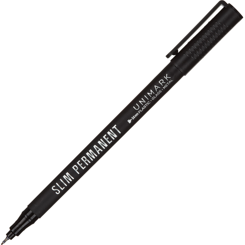 Маркер перманентный BrunoVisconti  ДЛЯ CD UNIMARK SLIM черный 22-0028 - фото 3