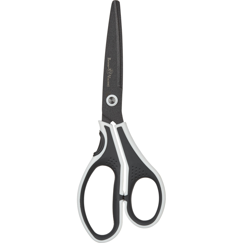 Ножницы Bruno Visconti FINECUT 210мм, тефл.покр,прорезин. ручки,ч/б,60-0026 - фото 3