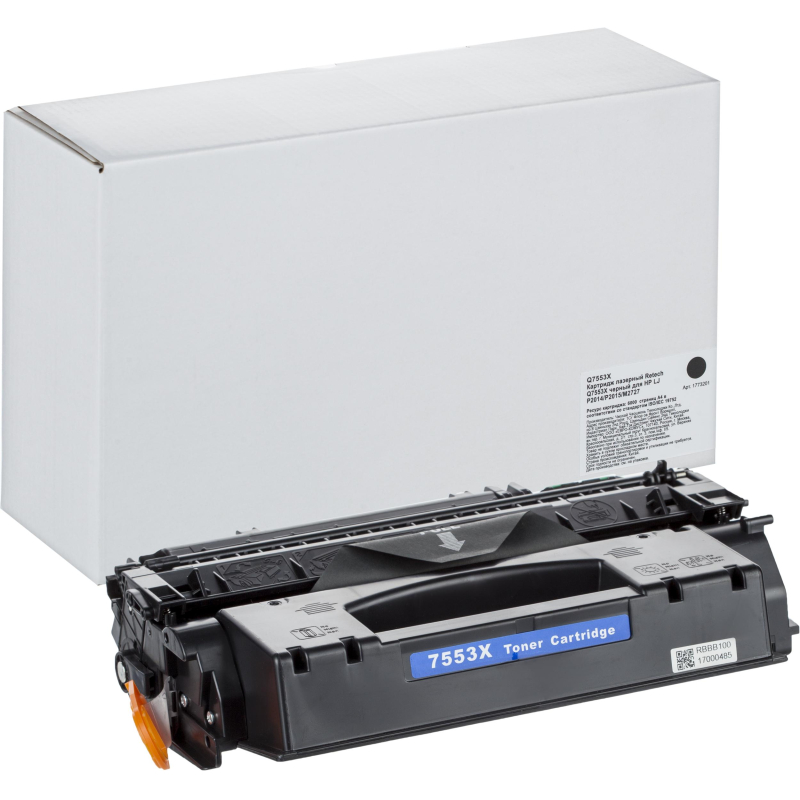 Картридж лазерный Retech Q7553X чер. для HP LJ P2014/P2015/M2727 - фото 1