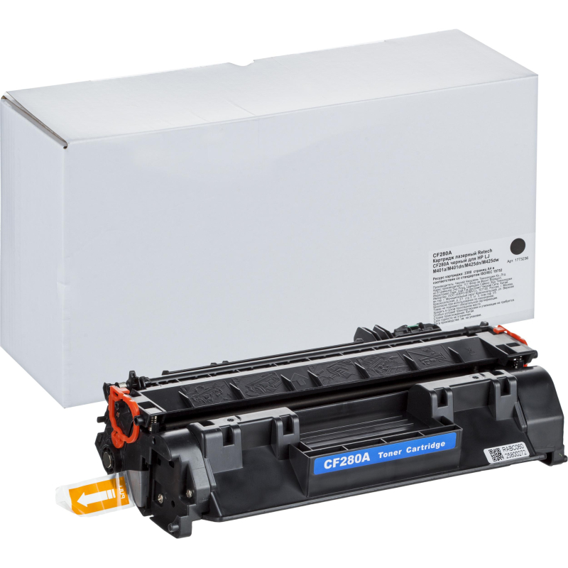 Картридж лазерный Retech CF280A чер. для HP LJ M401a/M401dn/M425dn/M425dw - фото 1