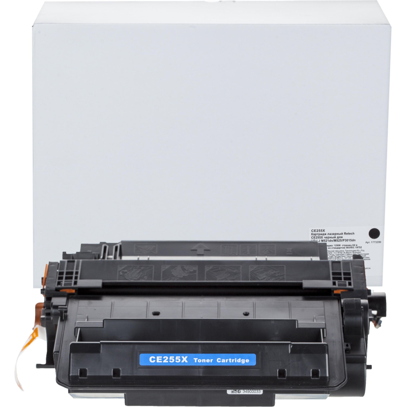 Картридж лазерный Retech CE255X чер. для HP LJ M521dn/M525/P3015dn - фото 2