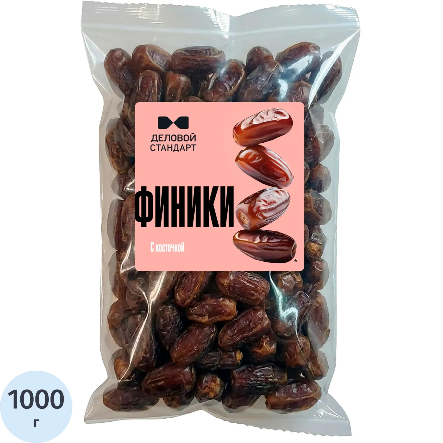Финики  Деловой Стандарт сушеные с косточкой, 1кг - фото 1