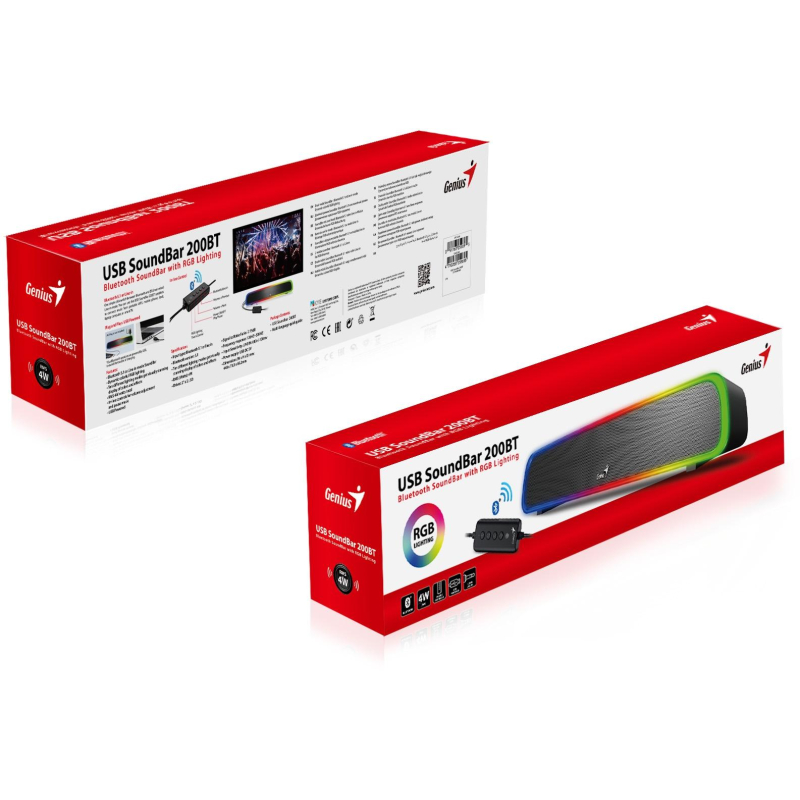 Колонка саундбар Genius USB Soundbar 200 BT - фото 4