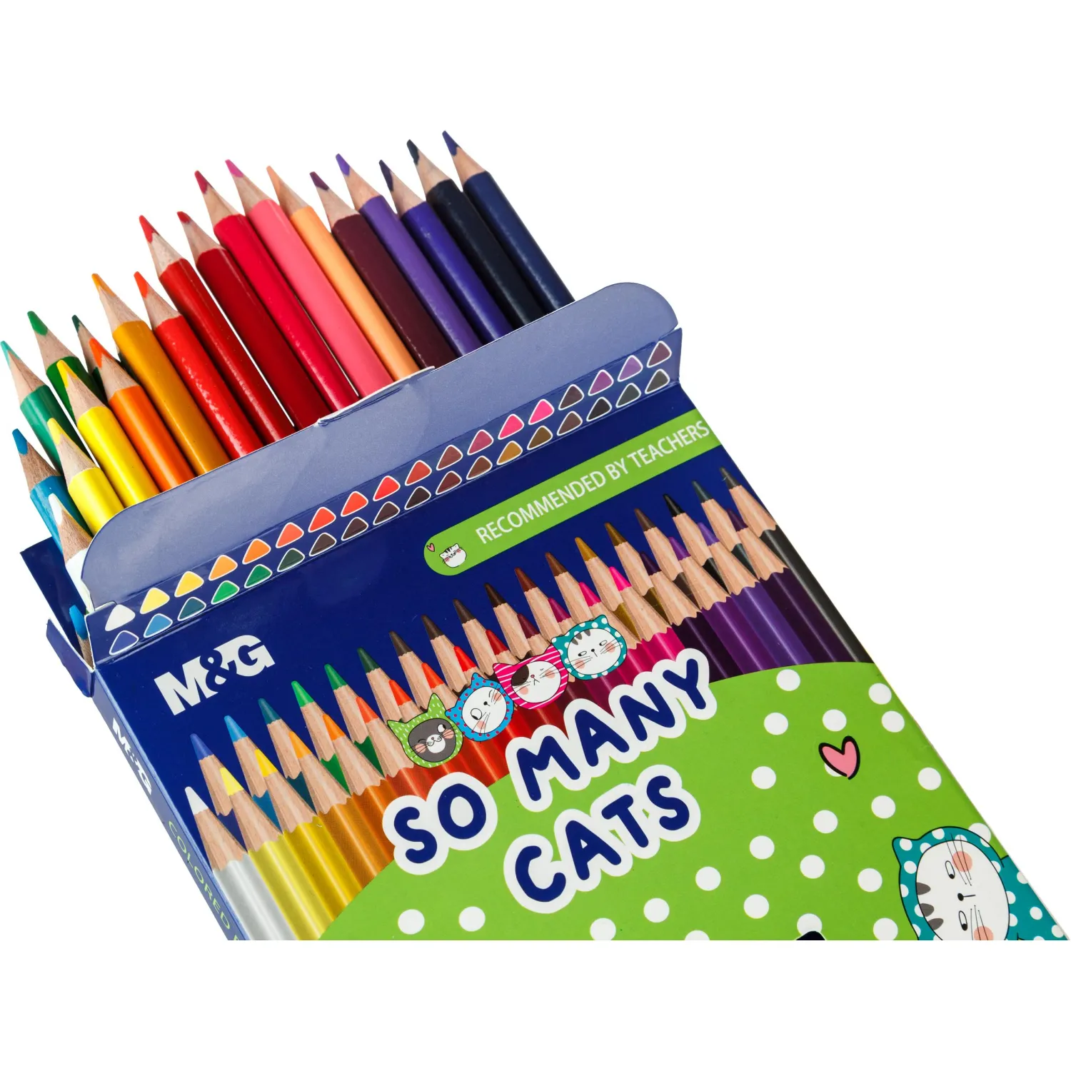 Карандаши цветные So Many Cats деревянные трехгранные, 36 цветов в наборе - фото 5