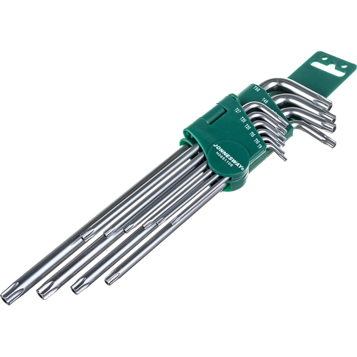 Набор ключей торцевых TORX удлиненных Т9-50, 10 предм. H08S110S - фото 1