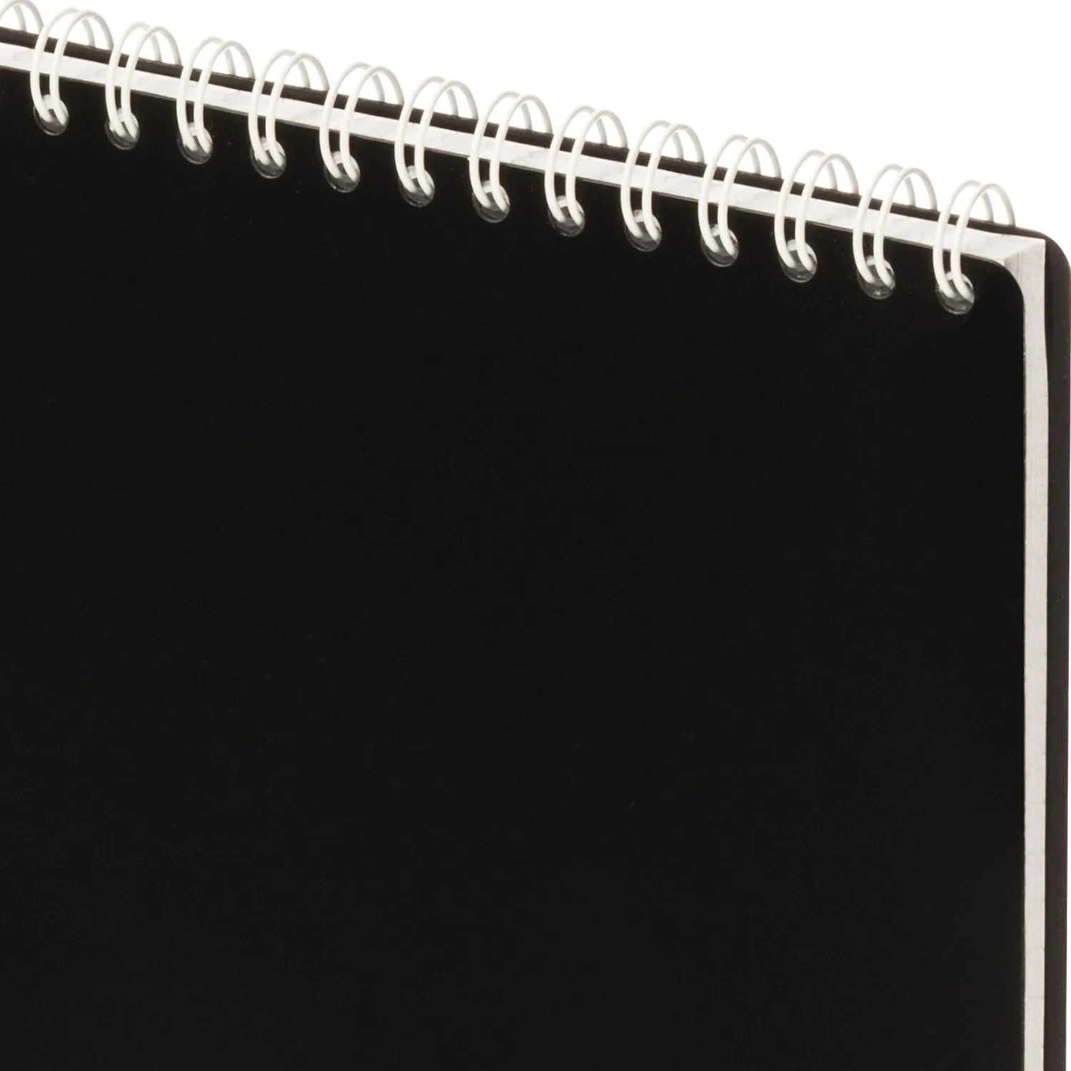 Блокнот А4 80л Attache гребень клетка пластик черн с тиснением - фото 3