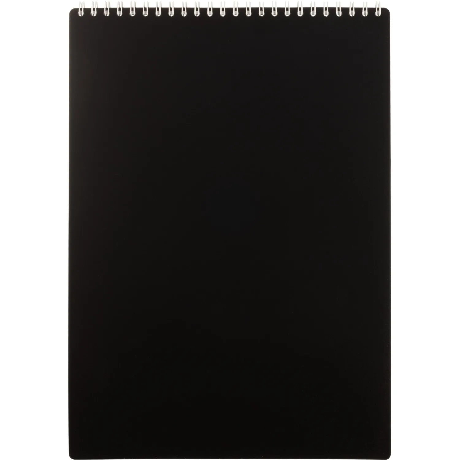 Блокнот А4 80л Attache гребень клетка пластик черн с тиснением - фото 8