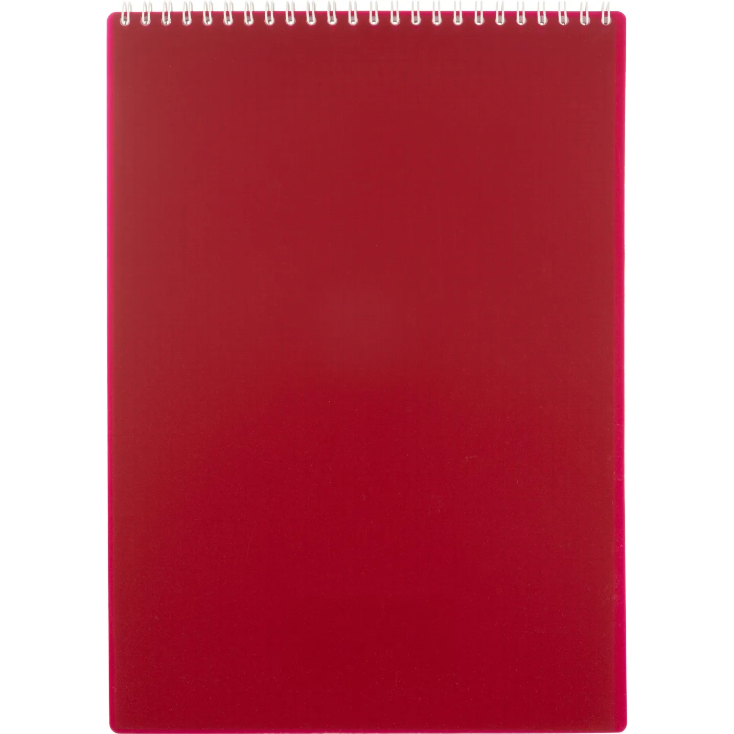 Блокнот А4 80л Attache гребень клетка пластик бордов с тиснением - фото 8