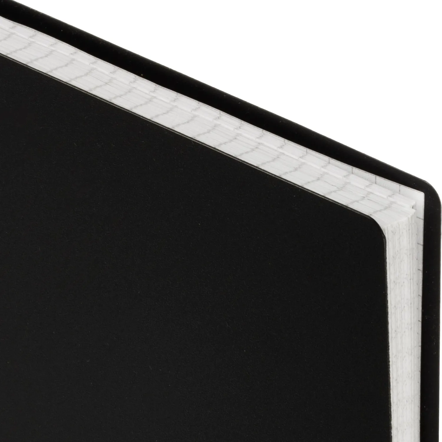 Бизнес-тетрадь А4 120л Attache гребень клетка пластик черн с тиснением - фото 3