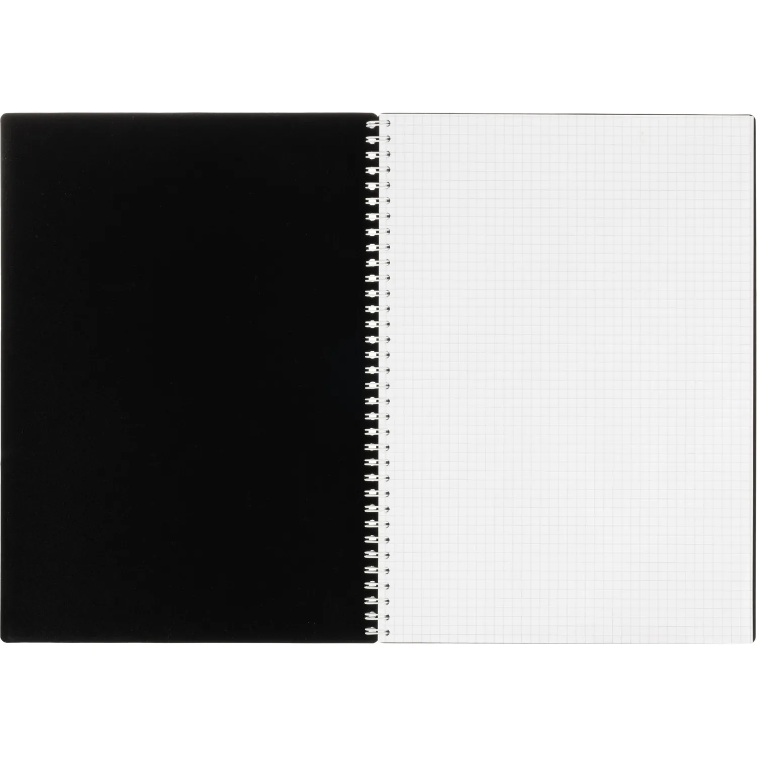 Бизнес-тетрадь А4 120л Attache гребень клетка пластик черн с тиснением - фото 5