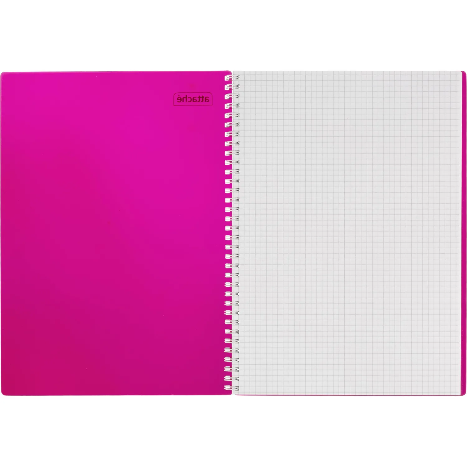 Бизнес-тетрадь А4 120л Attache гребень клетка пластик бордов с тиснен - фото 5