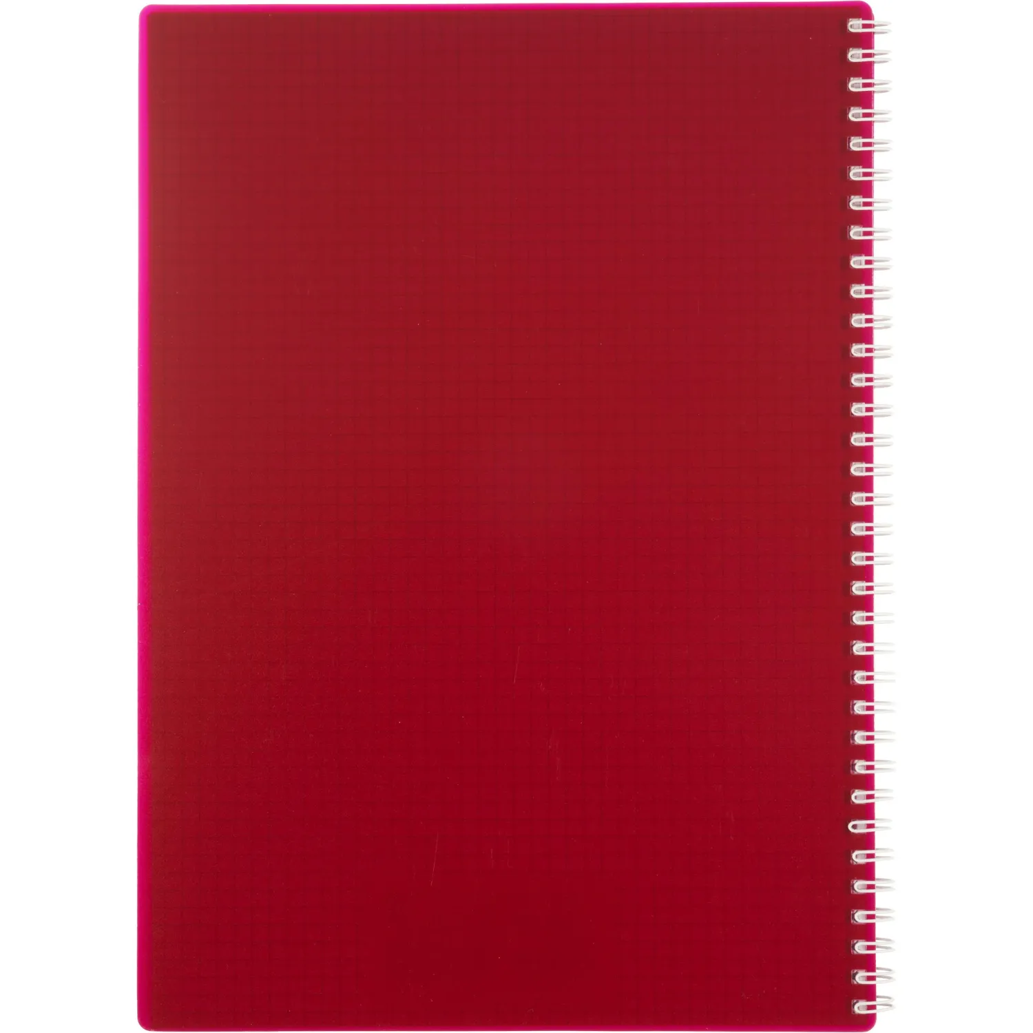 Бизнес-тетрадь А4 120л Attache гребень клетка пластик бордов с тиснен - фото 8