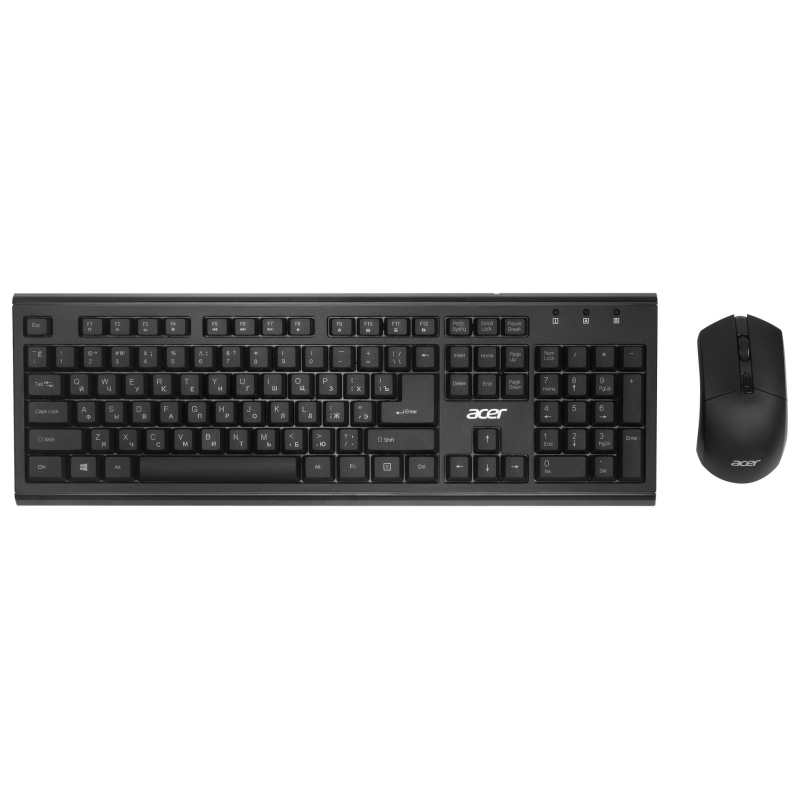 Набор клавиатура+мышь Acer OKR120 клав:black мышь:black USB//(ZL.KBDEE.007) - фото 1