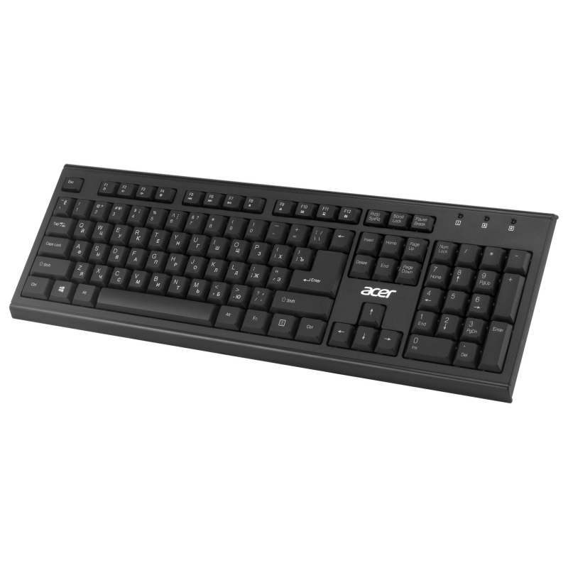 Набор клавиатура+мышь Acer OKR120 клав:black мышь:black USB//(ZL.KBDEE.007) - фото 3