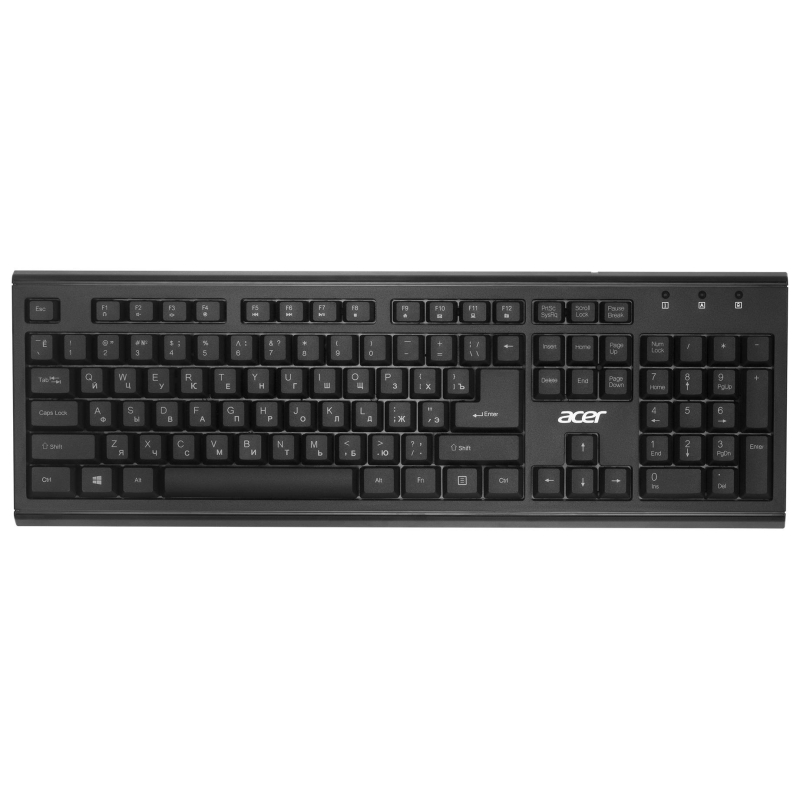 Набор клавиатура+мышь Acer OKR120 клав:black мышь:black USB//(ZL.KBDEE.007) - фото 4