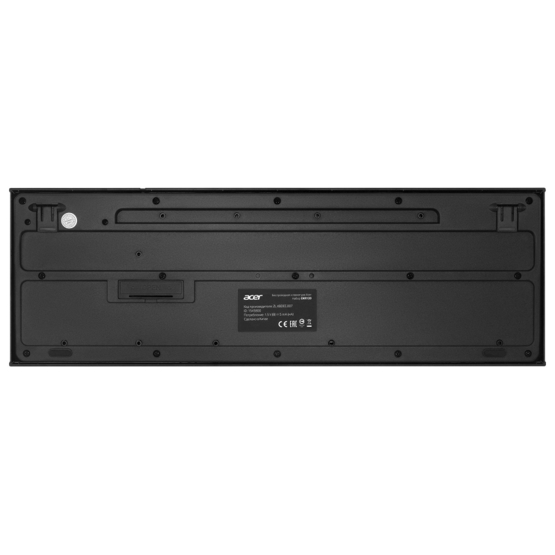 Набор клавиатура+мышь Acer OKR120 клав:black мышь:black USB//(ZL.KBDEE.007) - фото 5