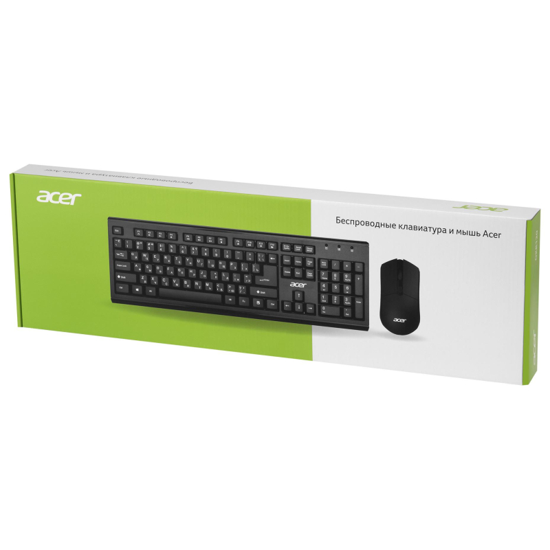 Набор клавиатура+мышь Acer OKR120 клав:black мышь:black USB//(ZL.KBDEE.007) - фото 14